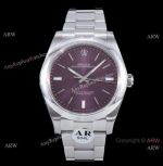 1:1 Replica AR Factory Rolex Oyster Perpetual Grape Dial 39mm Watch 904L Swiss 2836 Movement